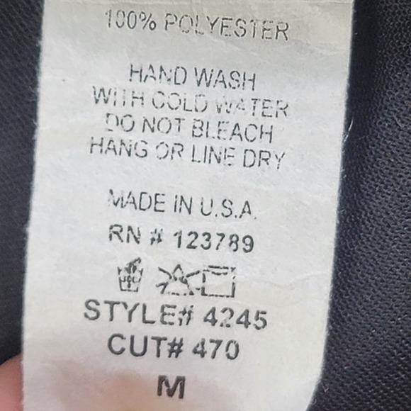 Jolie Short Sleeve Black Wrap Blouse SZ M - Picture 7 of 7